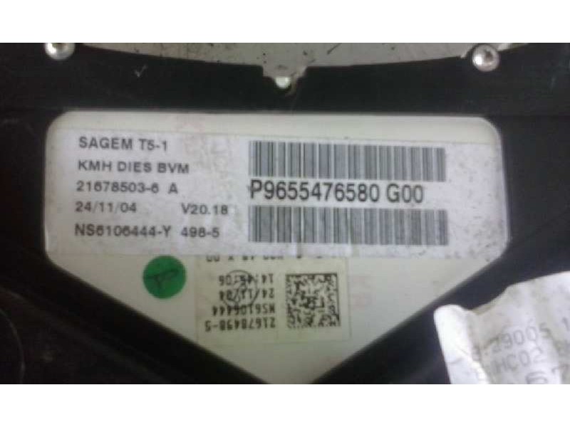 Recambio de cuadro instrumentos para peugeot 307 break / sw (s1) sw clim plus   |   08.04 - 12.05 | 2004 - 2005 | 109 cv / 80 kw