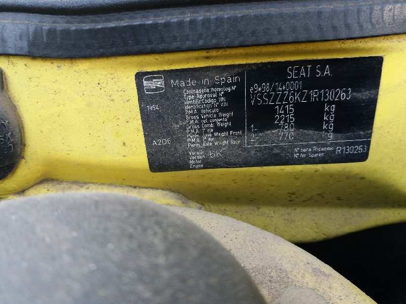 seat ibiza (6k1) 1.4   |   0.99 - ... | 1999 | 60 cv / 44 kw del año 1999