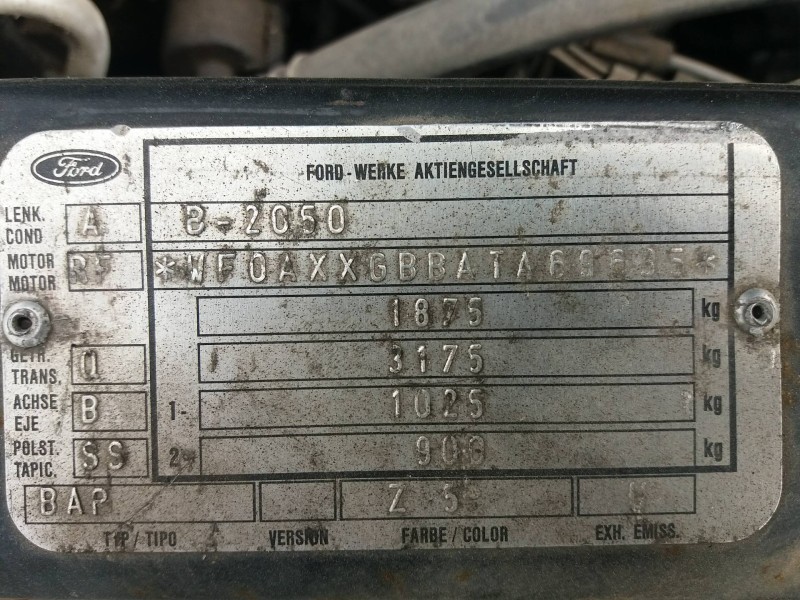 ford mondeo berlina (gd)    |   0.97 - 0.01 | 1997 - 2001 del año 1997