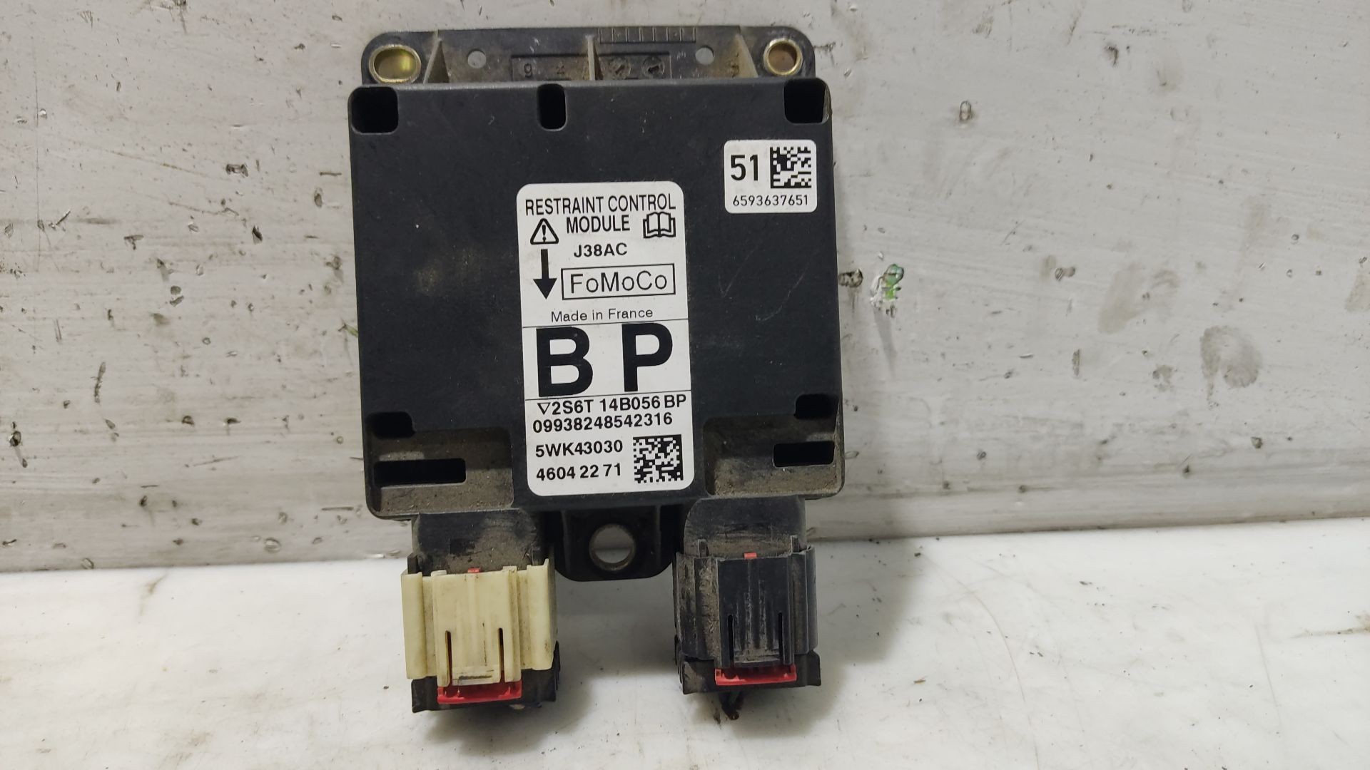 Mazda 2 (NB/NC/ND/NE) Hatchback 1.4 CiTD (F6JA) AIRBAG MODULE 2S6T14B056BP/5WK43030